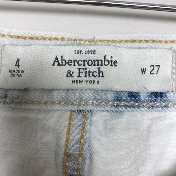 Abercrombie & Fitch Distressed Jean Shorts size 27 - Picture 8 of 8